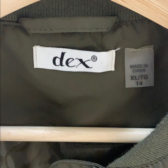 Dex Green Bomber Jacket - Picture 3 of 4